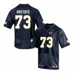 Notre Dame Fighting Irish Men's Andrew Kristofic #73 Navy Under Armour Authentic Stitched College NCAA Football Jersey RBR5899YQ